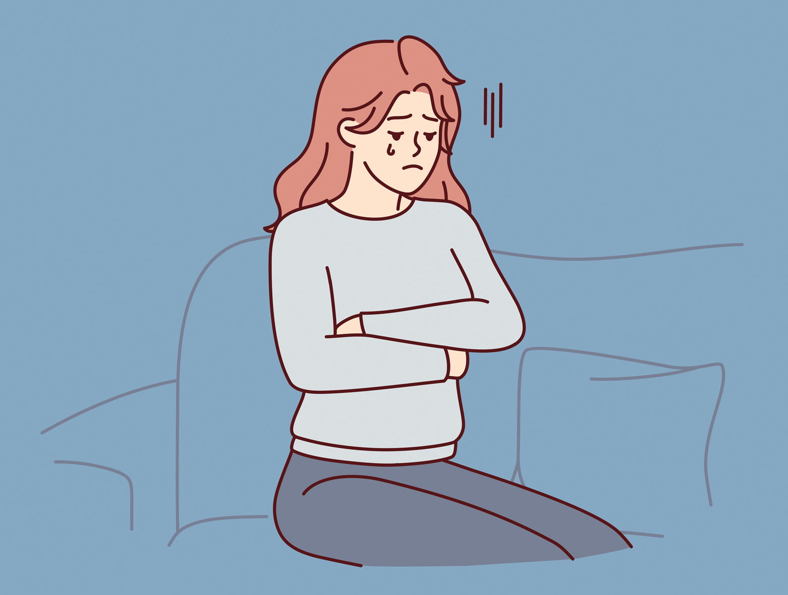 Emma grieving while overwhelmed by unpaid bills — a reminder of how Loansmart was able to help in her time of need with an secured loan.